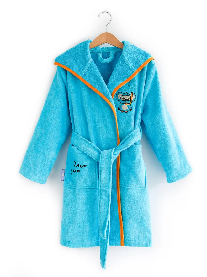 ميلك آند مو Milk&Moo Cool Coala Bath Robe Turquoise 72x42x42cm